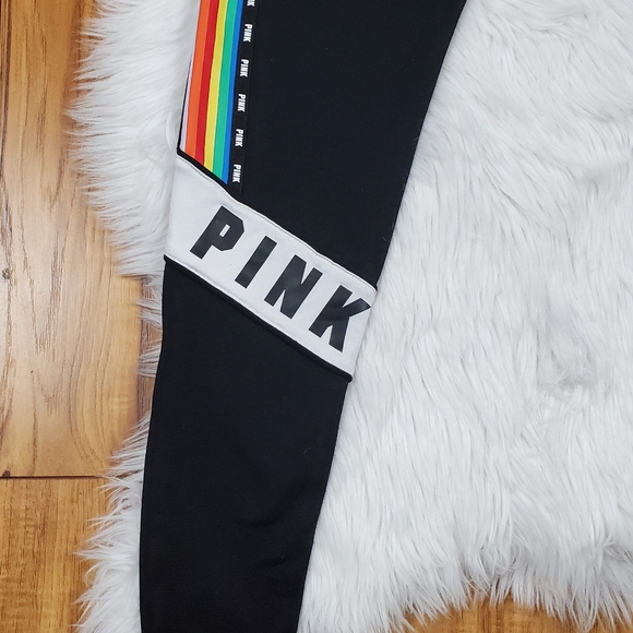 VS PINK Rainbow Stripe Skinny Track Pant - Picture 12 of 15